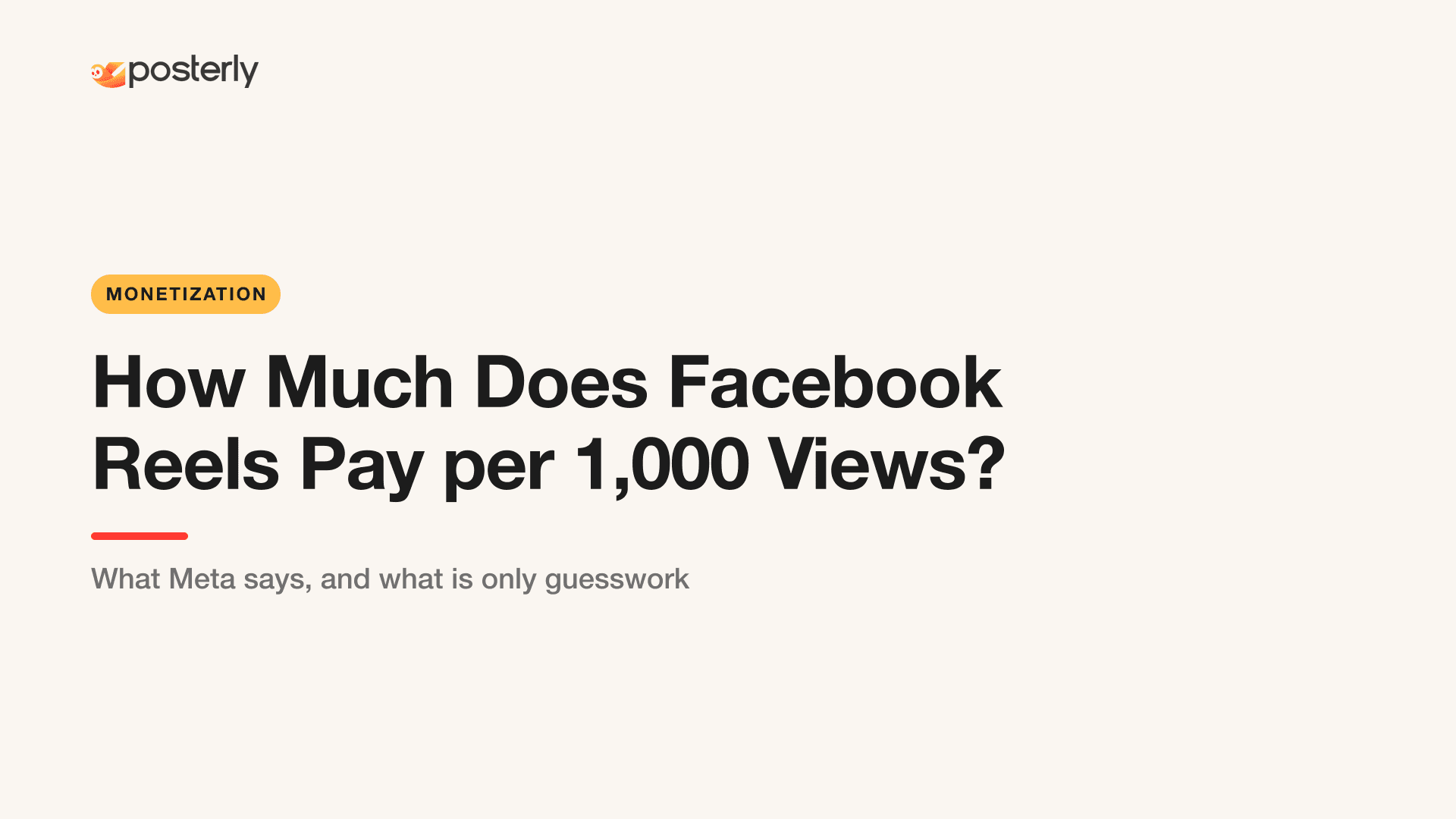 How Much Does Facebook Reels Pay per 1,000 Views? cover