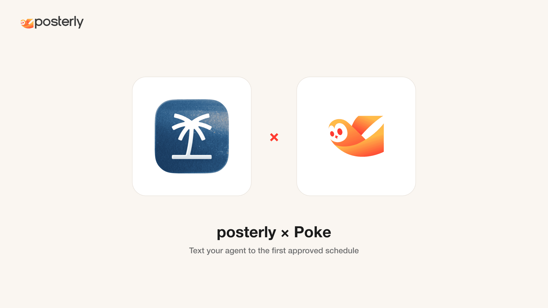 How to Use posterly with Poke: Text Your Agent to the First Approved Schedule