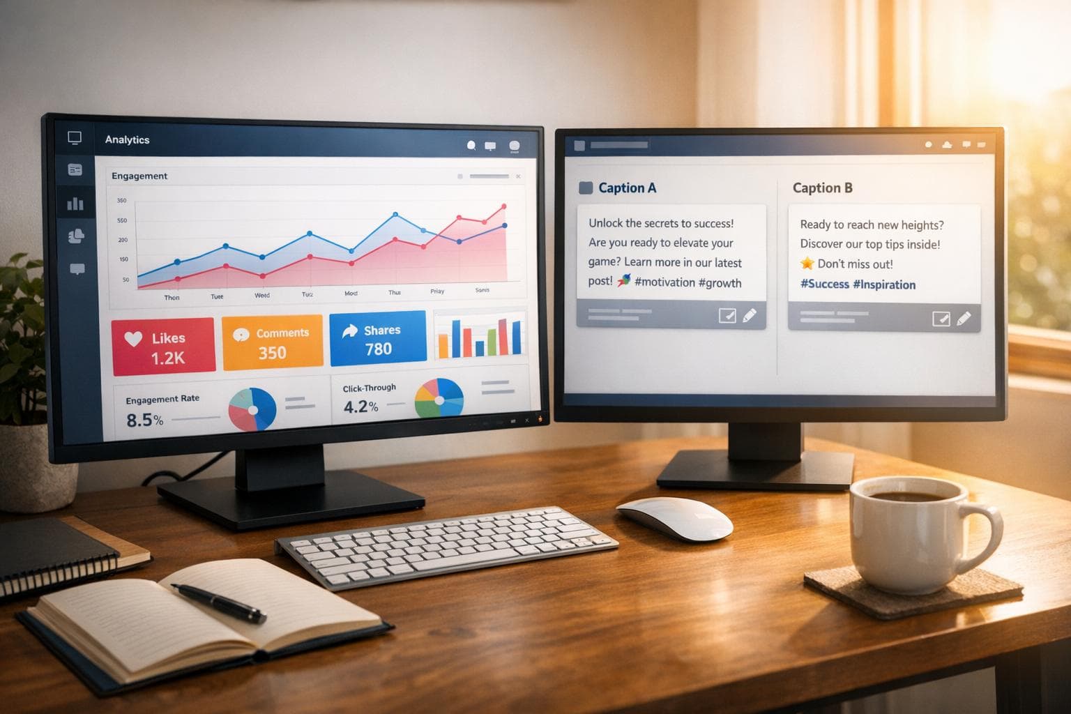 AI A/B Testing for Social Media Captions
